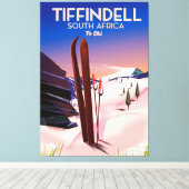 Tiffindell Südafrika Skiposter Leinwanddruck (Insitu (Holzboden))