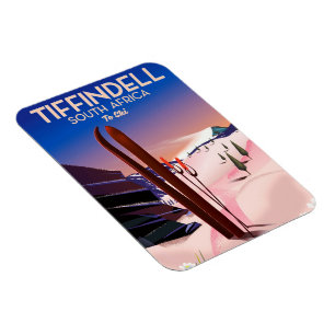 Tiffindell Südafrika Skiposter Magnet