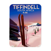 Tiffindell Südafrika Skiposter Magnet (Vertikal)