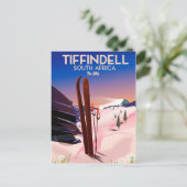 Tiffindell Südafrika Skiposter Postkarte (Stehend Vorderseite)