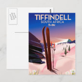 Tiffindell Südafrika Skiposter Postkarte (Vorne/Hinten)