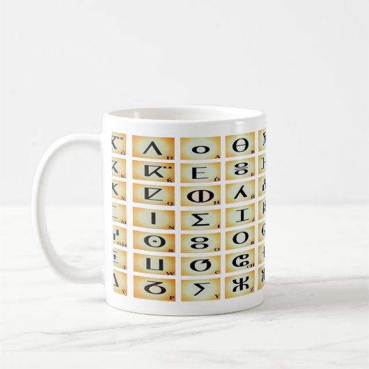 tifinagh kaffeetasse (Links)