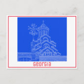 Tiflis Georgia City Sameba Architektur Postkarte (Vorderseite)