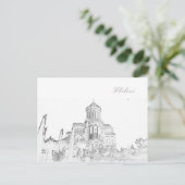 Tiflis Georgia City Sameba Architektur Postkarte (Stehend Vorderseite)