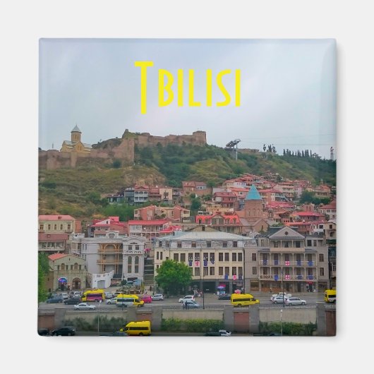 Tiflis Georgia City View Stadtarchitektur Magnet (Vorne)