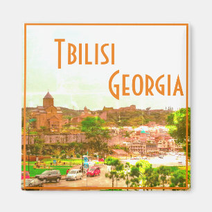 Tiflis Georgia City View Stadtarchitektur Magnet
