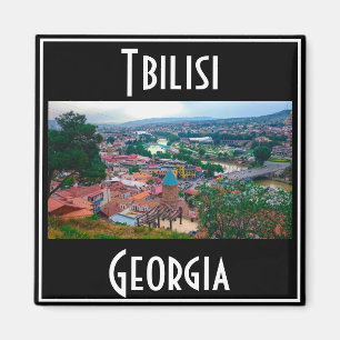 Tiflis Georgia City View Stadtarchitektur Magnet