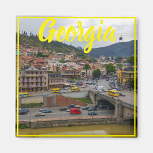 Tiflis Georgia City View Stadtarchitektur Magnet
