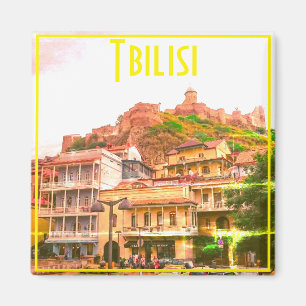 Tiflis Georgia City View Stadtarchitektur Magnet