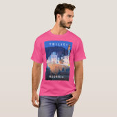Tiflis Georgia - Retro Travel Minimalistisch Poste T-Shirt (Vorne ganz)