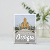 Tiflis Georgia Sameba Die Dreifaltigkeitskathedral Postkarte (Stehend Vorderseite)