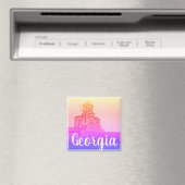 Tiflis Georgia Sameba Die Dreifaltigkeitskirche Magnet (In Situ (Geschirrspüler))