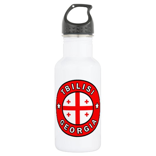 Tiflis Georgien Edelstahlflasche (Vorderseite)