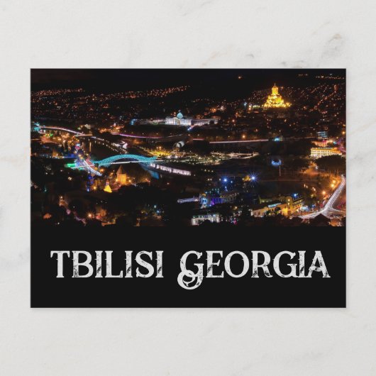 Tiflis Georgien Feiertagspostkarte (Vorderseite)