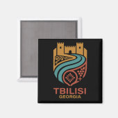 Tiflis Georgien Magnet (Vorderseite/Rückseite)