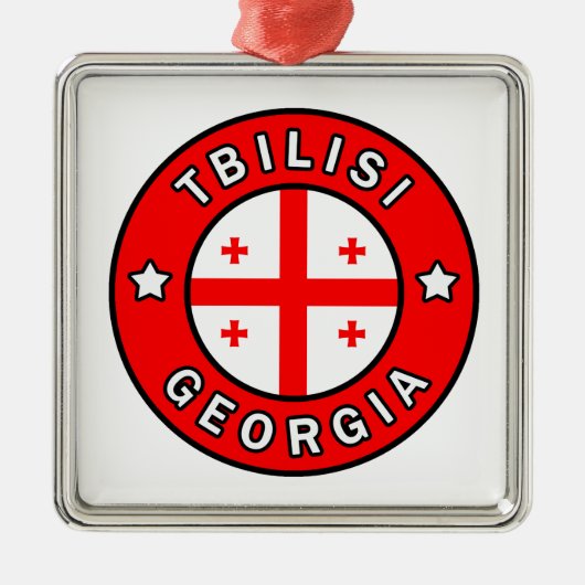 Tiflis Georgien Ornament Aus Metall (Vorne)