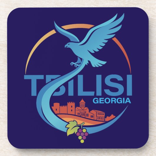 Tiflis Georgien Osteuropa Getränkeuntersetzer (Vorderseite)