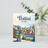 Tiflis Georgien Postkarte (Stehend Vorderseite)