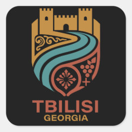 Tiflis Georgien Quadratischer Aufkleber