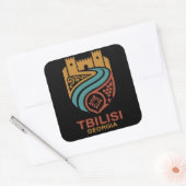 Tiflis Georgien Quadratischer Aufkleber (Umschlag)