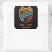 Tiflis Georgien Quadratischer Aufkleber (Tasche)