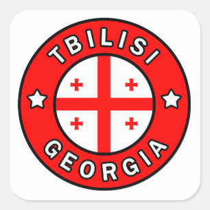 Tiflis Georgien Quadratischer Aufkleber