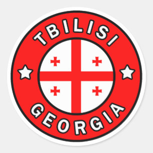 Tiflis Georgien Runder Aufkleber