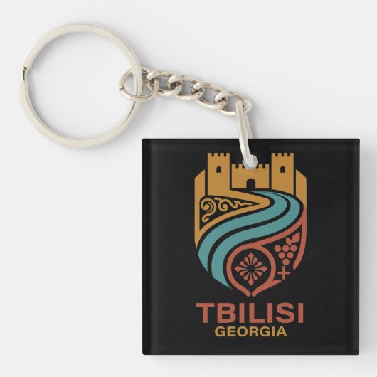 Tiflis Georgien Schlüsselanhänger (Vorderseite)