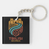 Tiflis Georgien Schlüsselanhänger (Rückseite)