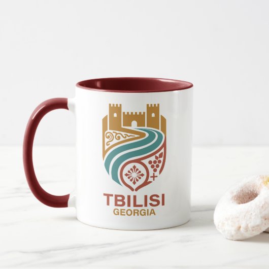 Tiflis Georgien Tasse (Mit Donut)