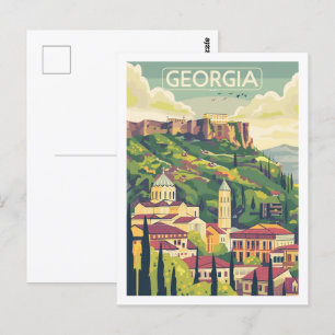 Tiflis Georgien Vintag Berühmter Reiseort Postkarte