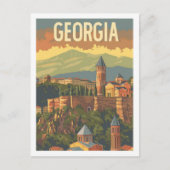 Tiflis Georgien Vintag Berühmter Reiseort Postkarte (Vorderseite)