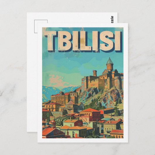 Tiflis Georgien Vintag Berühmter Reiseort Postkarte (Vorne/Hinten)