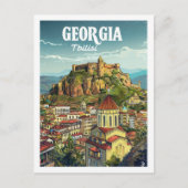 Tiflis Georgien Vintag Berühmter Reiseort Postkarte (Vorderseite)