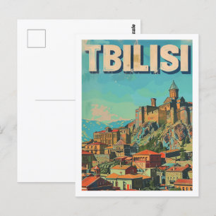 Tiflis Georgien Vintage Berühmter Reiseort Postkarte