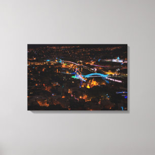Tiflis in der Nacht Leinwanddruck