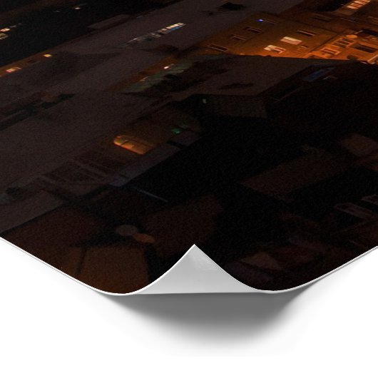 Tiflis in der Nacht Poster (Ecke)