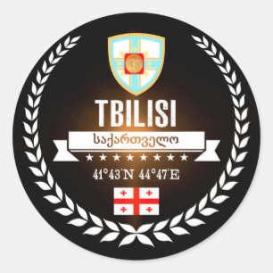 Tiflis Runder Aufkleber
