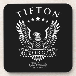 Tifton Tift County Georgia Vintage Adler Getränkeuntersetzer