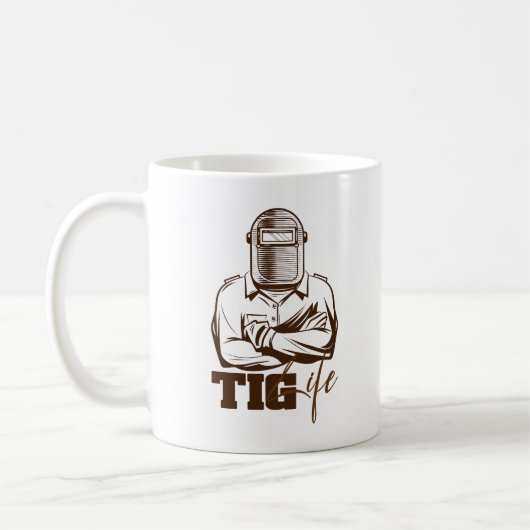 TIG Life Schweißer Stolz Geschenk Kaffeetasse (Links)