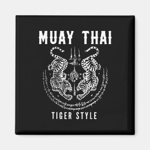 Tigar Style Muay Thai Vintage Kickbox-Training Magnet