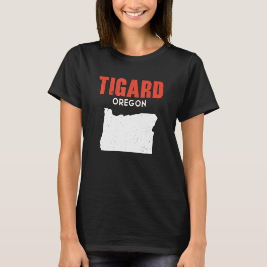 Tigard Oregon USA State America Travel Oregonian T-Shirt (Vorderseite)