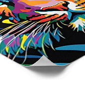 Tigefarbe poster (Ecke)