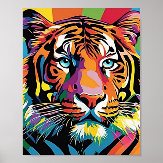 Tigefarbe poster (Vorne)