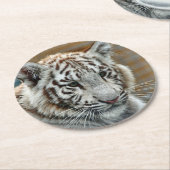 Tiger20151001 Runder Pappuntersetzer (Angewinkelt)