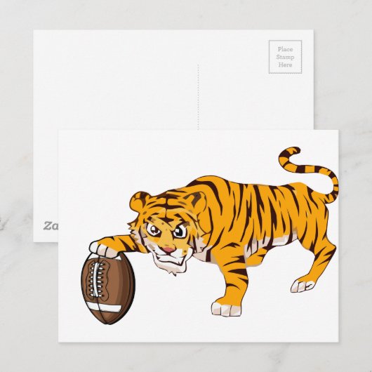 tiger4 postkarte (Vorne/Hinten)