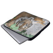 Tiger 008 laptopschutzhülle (Vorne Knopf)