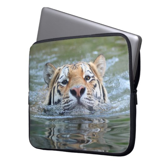 Tiger 028 laptopschutzhülle (Vorderseite Links)