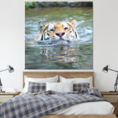 Tiger 028 leinwanddruck (Insitu (Schlafzimmer))