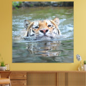 Tiger 028 leinwanddruck (Insitu (Wohnzimmer))